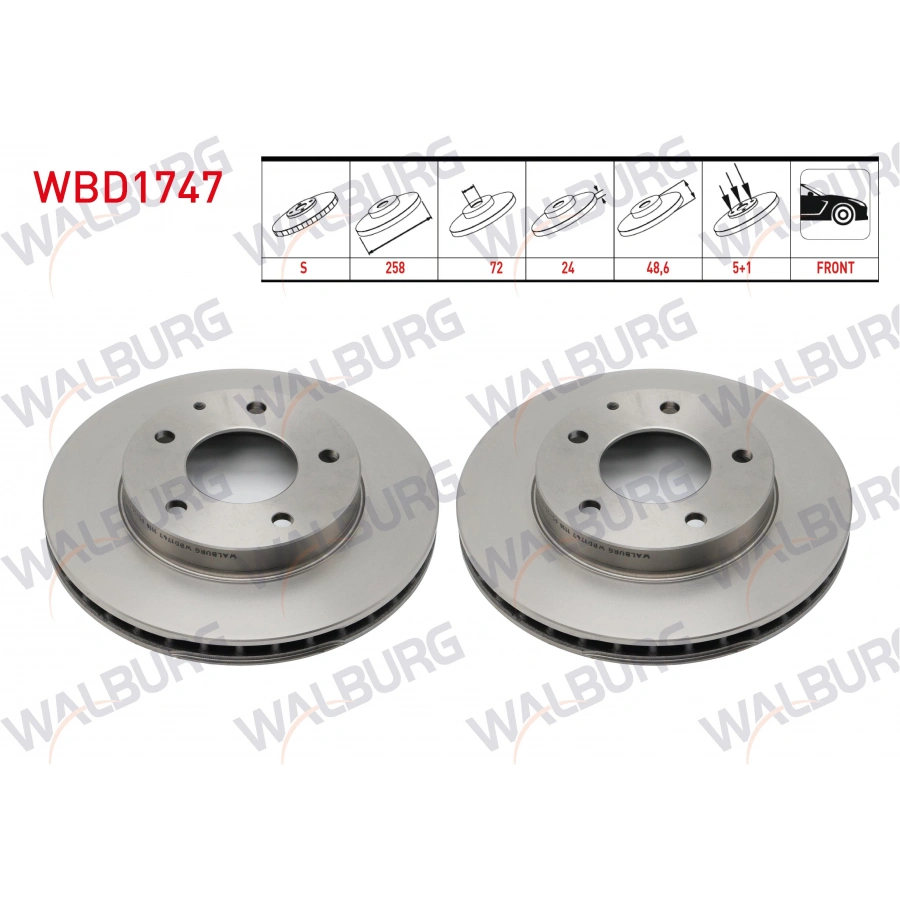 FREN DISKI ON MAZDA 626 1991-2002