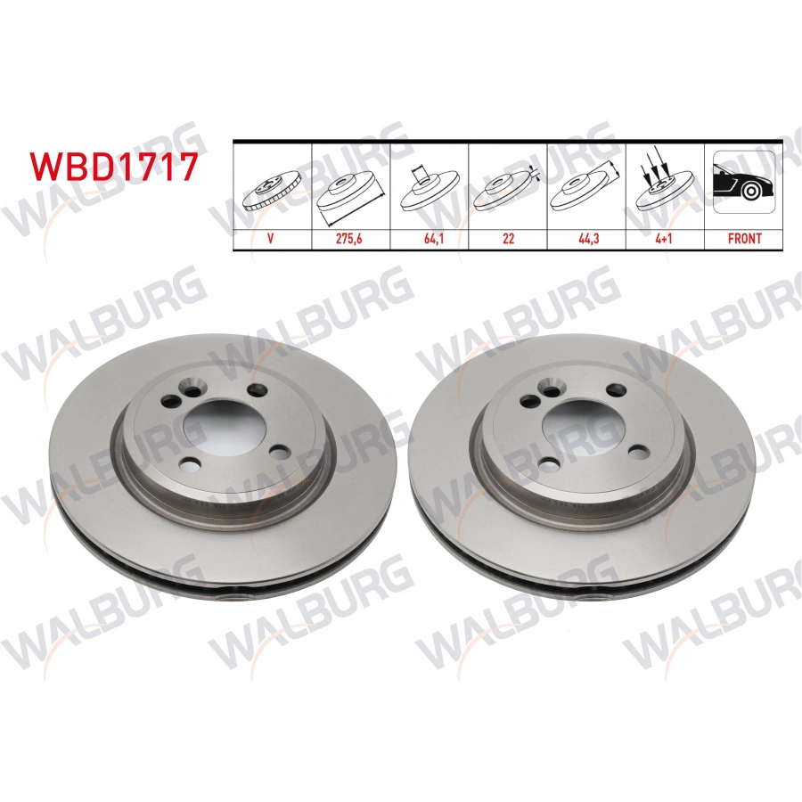 FREN DISKI ON MINI (R50, R53) 2001/2006