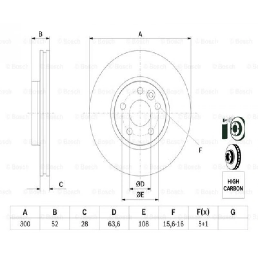 FREN DISKI ÖN MONDEO/S-MAX/VOLVO/RANGE ROVER BM 07-