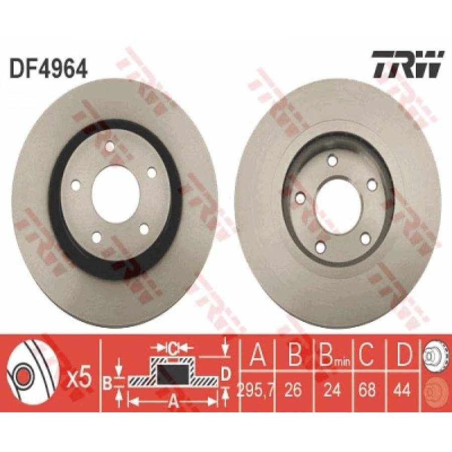 FREN DISKI ÖN . QASHQAI (J10) : XTRAIL (T31) 07-13 1.6:2.0:1.5 DCI 07-13