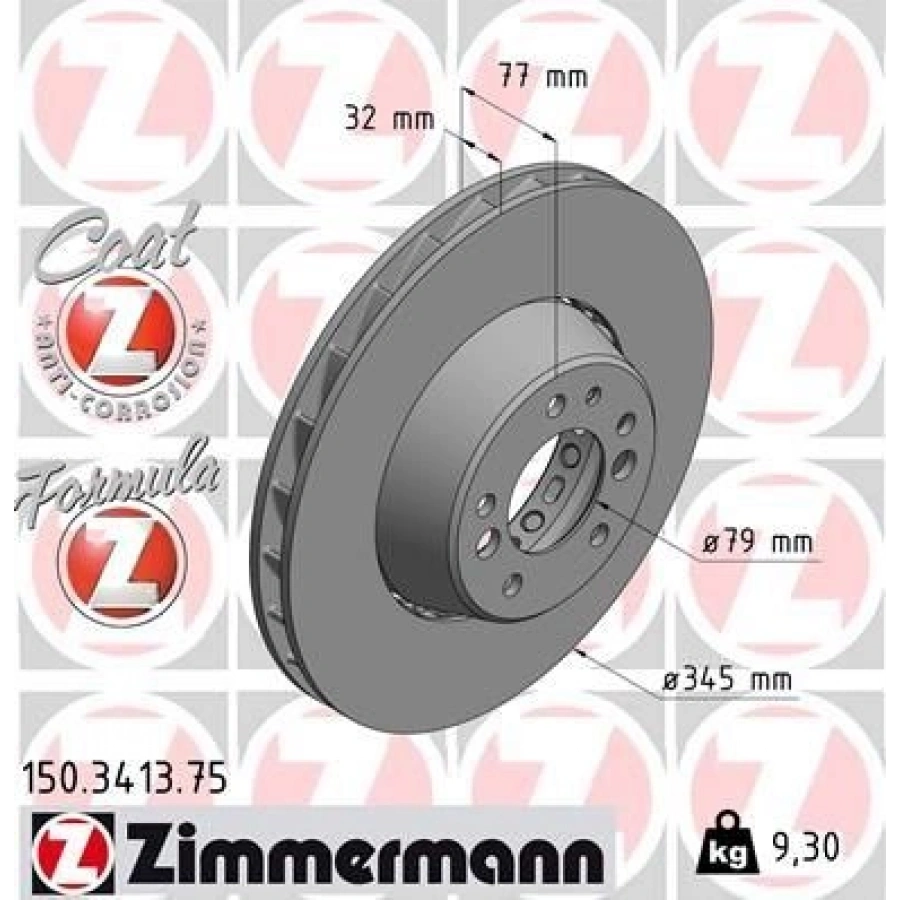FREN DİSKİ ÖN SAĞ FORMULA Z E34 M5