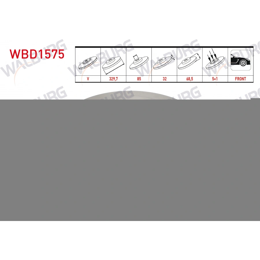 FREN DISKI ON SOL HAVALI KAPLAMALI PERFORMANS DELIKLI 5 BJN 329,7X32X85X68,5 PORSCHE CAYENNE 3.0 TDI - 3.2i - 3.6i - S4.5i V8 2002-2010/VW TOUAREG 2.5 R5 TDI - 3.0 V6 TDI - 3.2i V6 - 4.2 V8 2002-2010