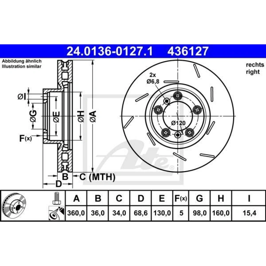 FREN DİSKİ ÖN SOL STANDART PORSCHE PANAMERA