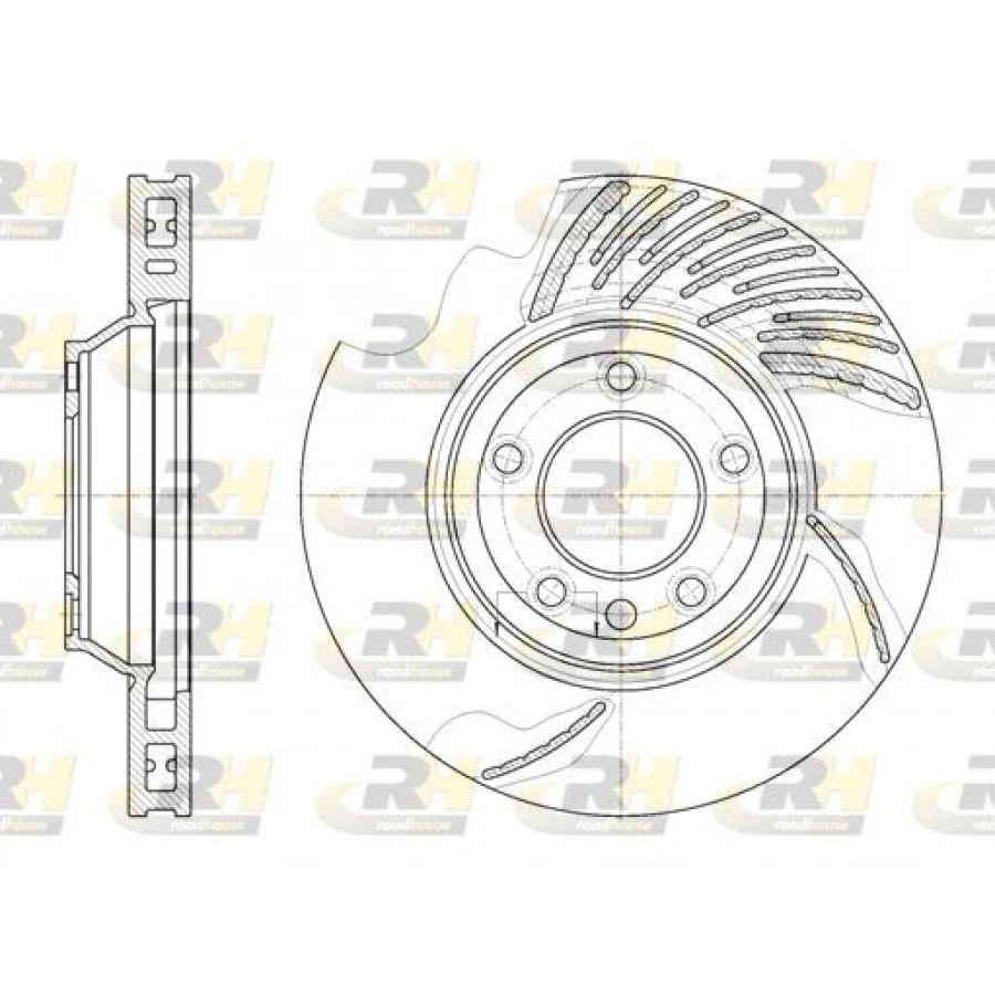 FREN DİSKİ ÖN SOL TOUAREG 7L 02 TOUAREG 7P 10 CAYENNE 02 HAVALI 329.8MM