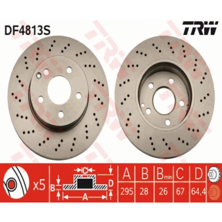 FREN DISKI ÖN SPORT PAKET W204 BM 07-