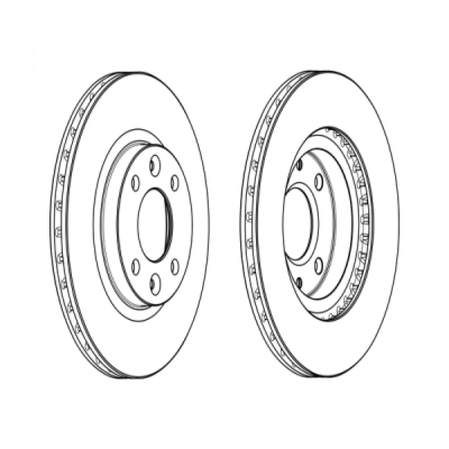 FREN DISKI ÖN TAKIM 258 mm (kaplamali) CLIO IV/LOGAN II -MCV/SANDERO II/SMART-FORFOUR 1,5 12-