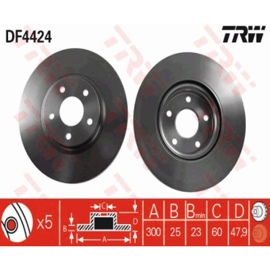 FREN DISKI ÖN TAKIM (300 mm) FOCUS C-MAX CONNECT C30 C70 S40 V40 V50 BM 07-