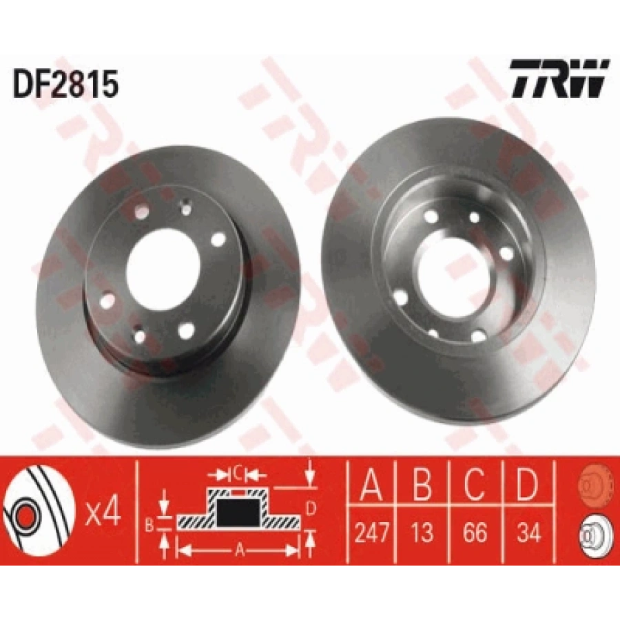 FREN DISKI ÖN TAKIM HAVA SOGUTMASIZ 206/306/XSARA B.M 99-