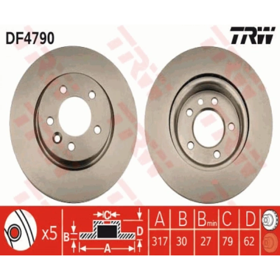 FREN DISKI ÖN TAKIM LAND ROVER RANGE ROVER DISCOVERY III-IV SPORT 2.7 D-2.7 TD-4.0-4.0 V6 04-13