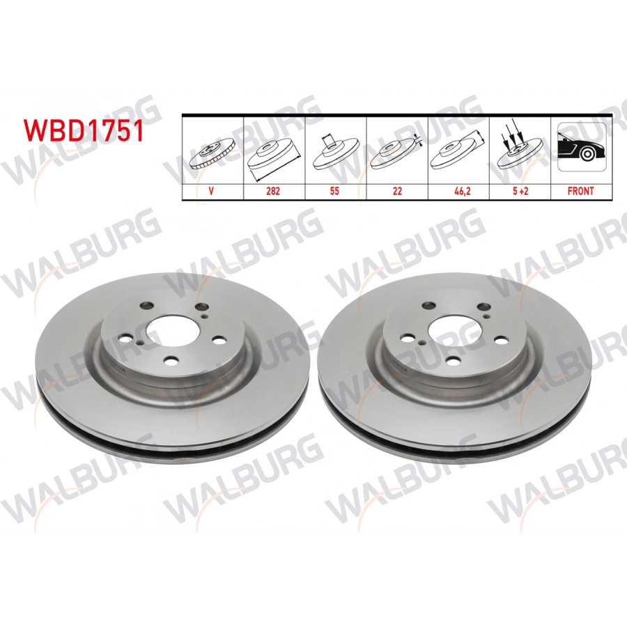 FREN DISKI ON TOYOTA YARIS 2020-