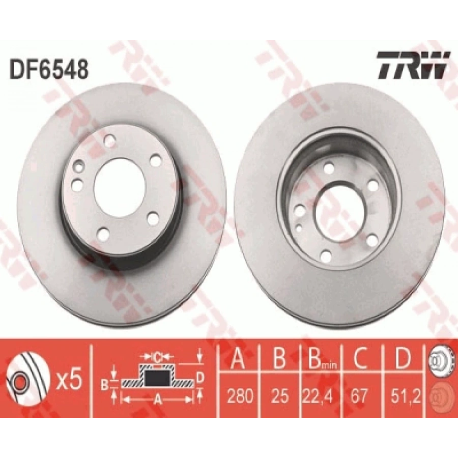 FREN DISKI ÖN W117-246-176-242 BM 12-