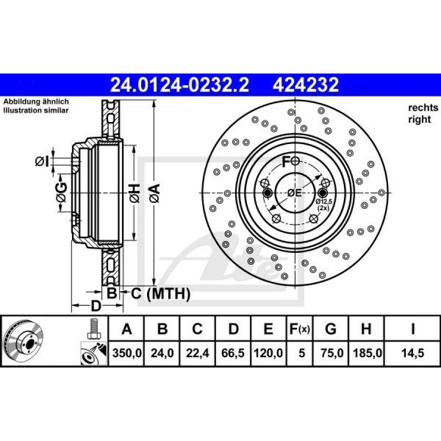 FREN DİSKİ ARKA SAĞ FORMULA Z