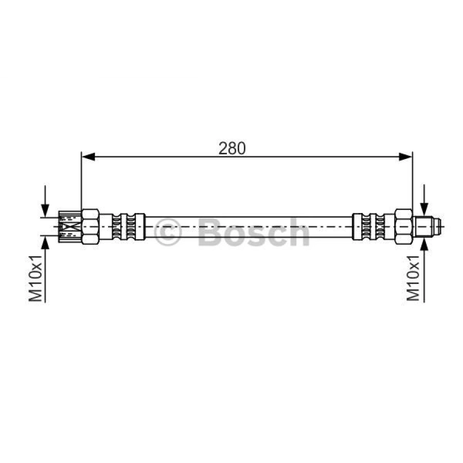 FREN HORTUMU ARKA 280MM W123-124-201-126 BM 68-00