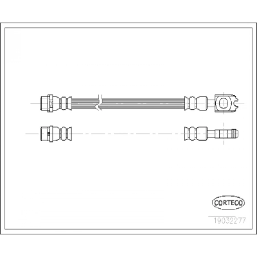 FREN HORTUMU ARKA (325 mm) PASSAT-A4-A6 BM 97-04