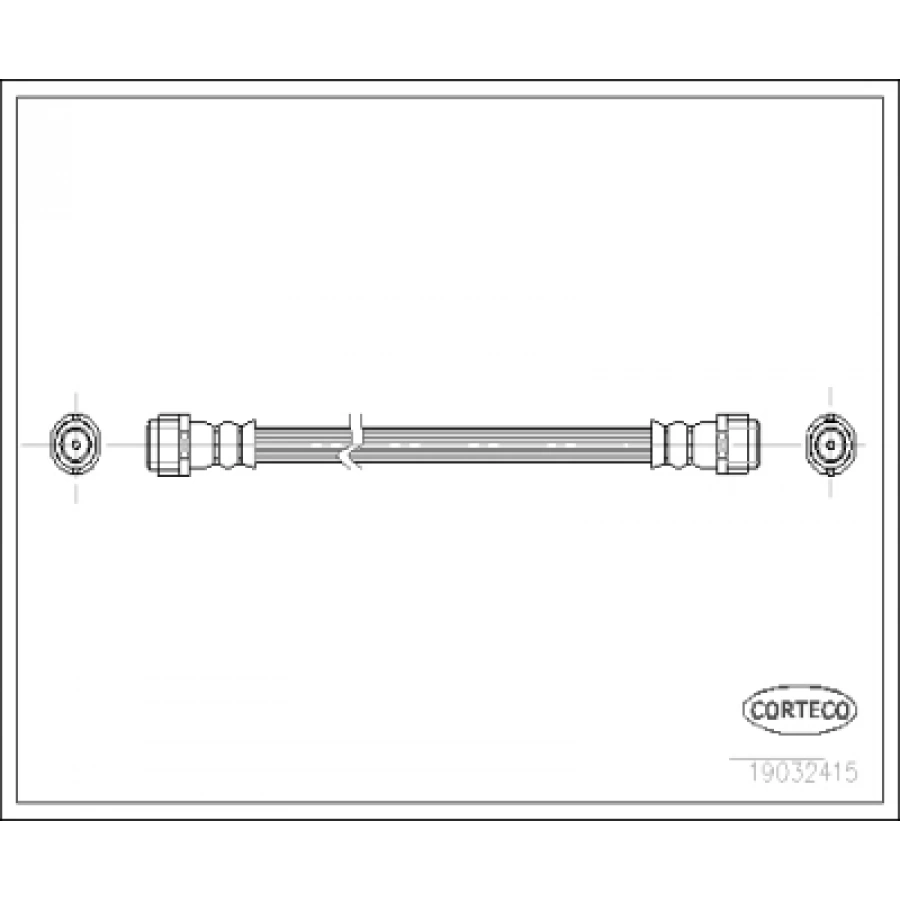FREN HORTUMU ARKA 340MM A168 BM 1997-2004