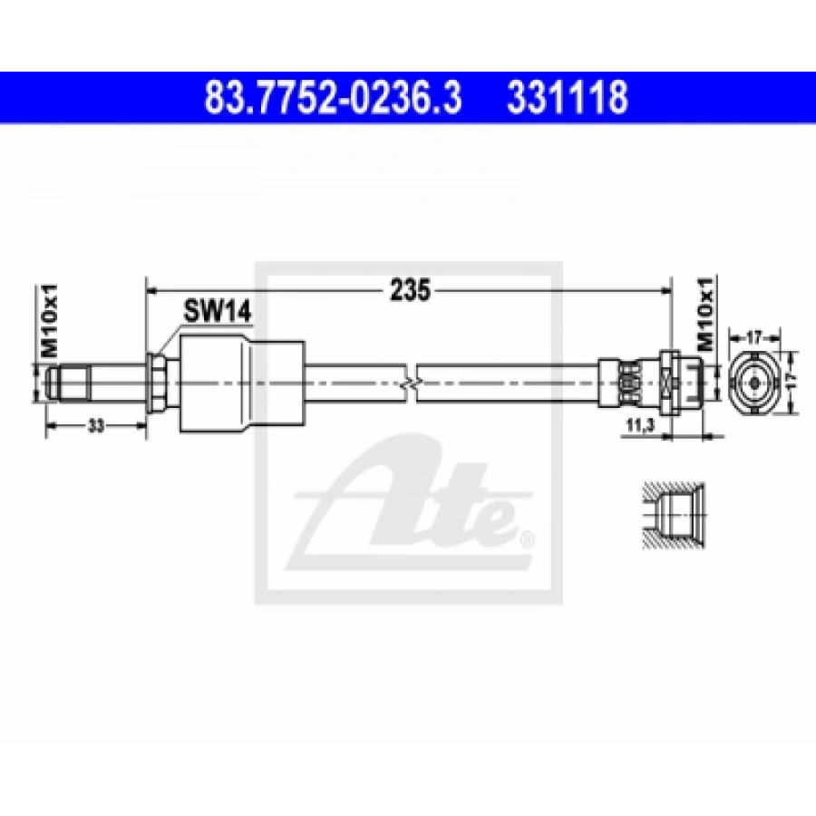 FREN HORTUMU ARKA E82-90-92-93 M- M3 06-11