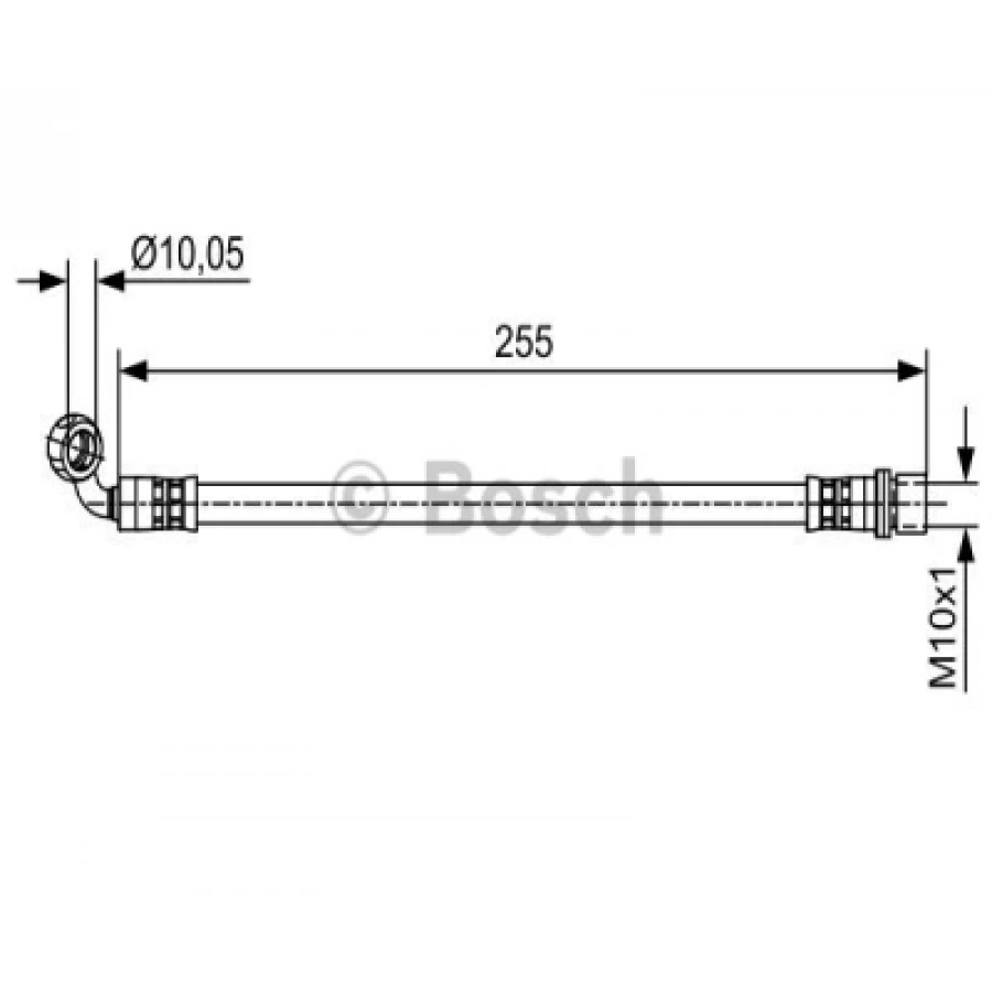 FREN HORTUMU ARKA SOL . LAND CRUISER PRADO (J12) 4.0 24V:3.0 D4D 03-09