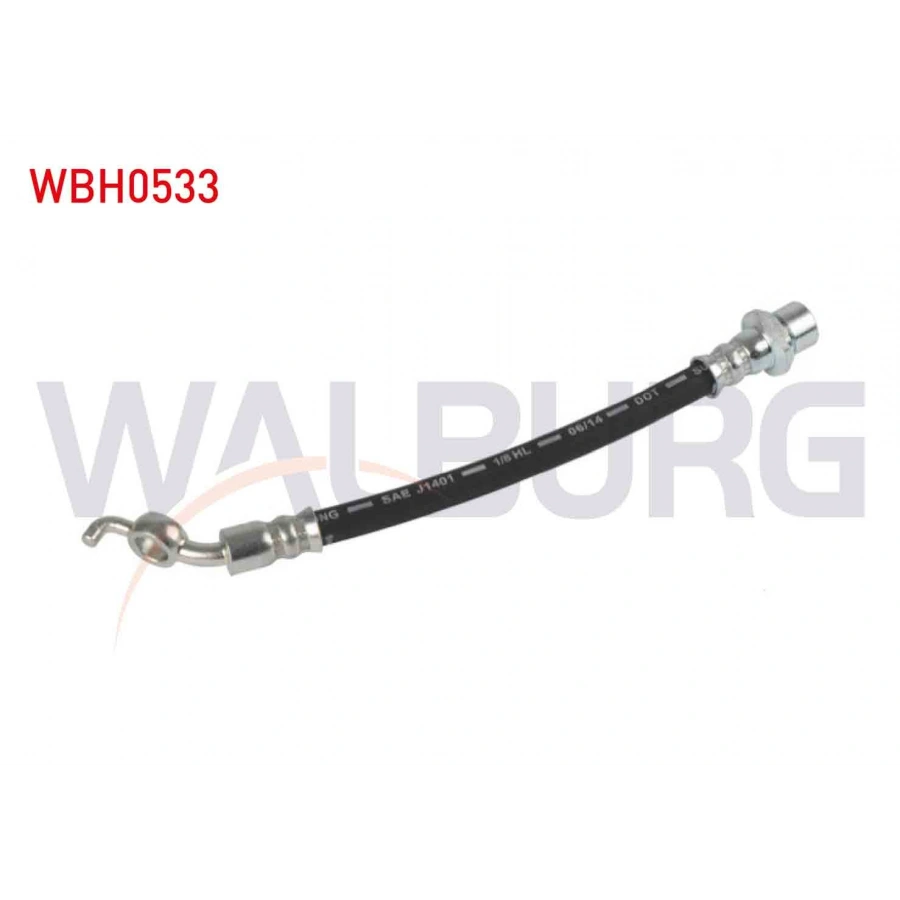 FREN HORTUMU ARKA SOL-SAG 180mm TOYOTA AURIS (ZRE15) 2007-2012