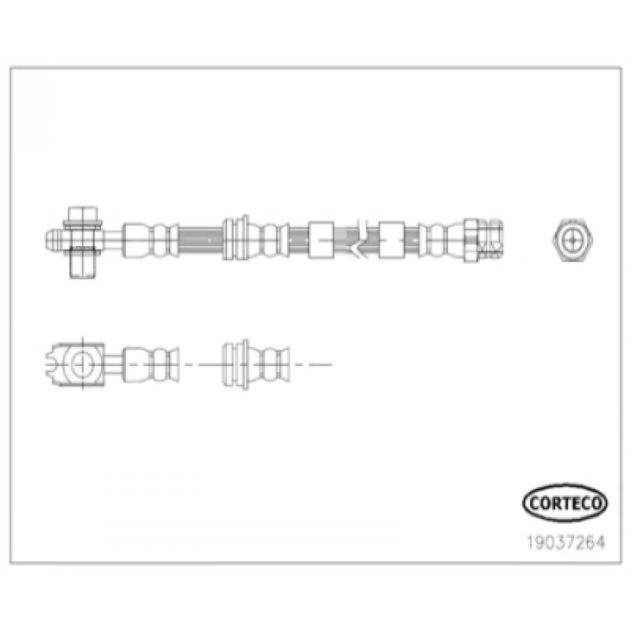 FREN HORTUMU ÖN 19037264 GOLF7-PASSAT-A3-LEON-OCTAVIA BM 13-