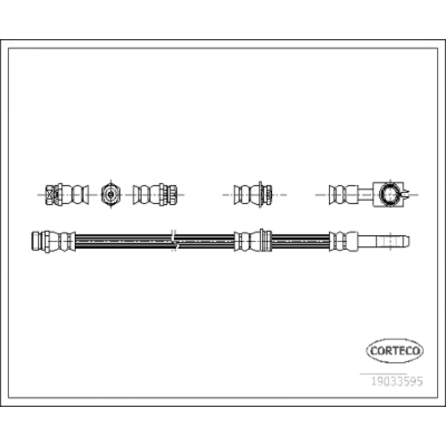 FREN HORTUMU ÖN 27934 / 24.5143-0564.3 GOLF5-GOLF6-JETTA-CADDY-A3-LEON BM 04-13
