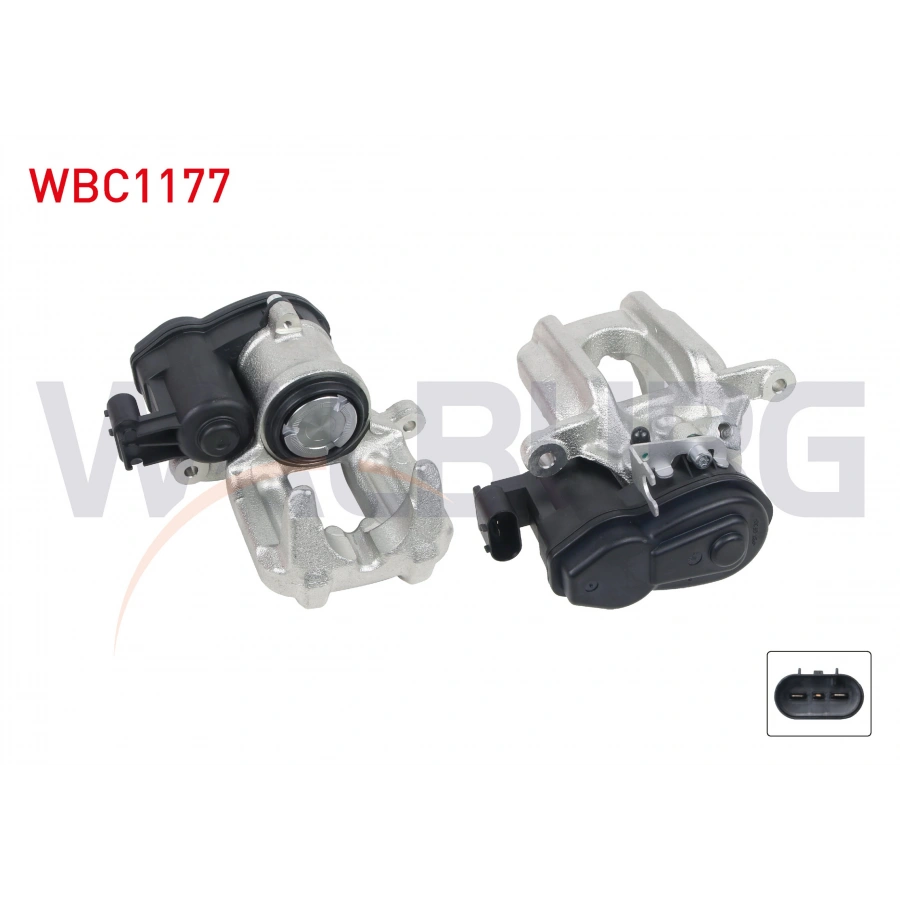 FREN KALIPER (ELEKTRIKLI) ARKA SAG PISTON 44mm DISK 330mm BMW 5 SERISI (F10 - F11) 2010-2017