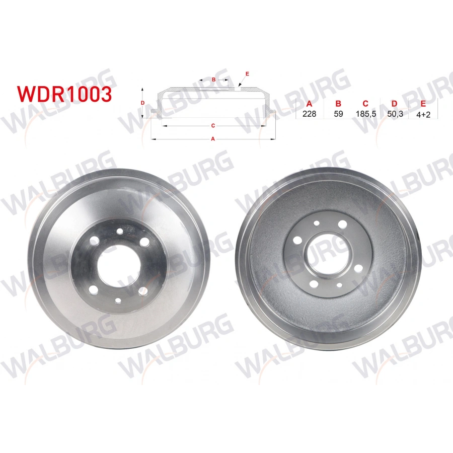 FREN KAMPANASI ARKA 4 DELIK 205,5X59X185X98 FIAT 131 1300 - 1600 1979-1993