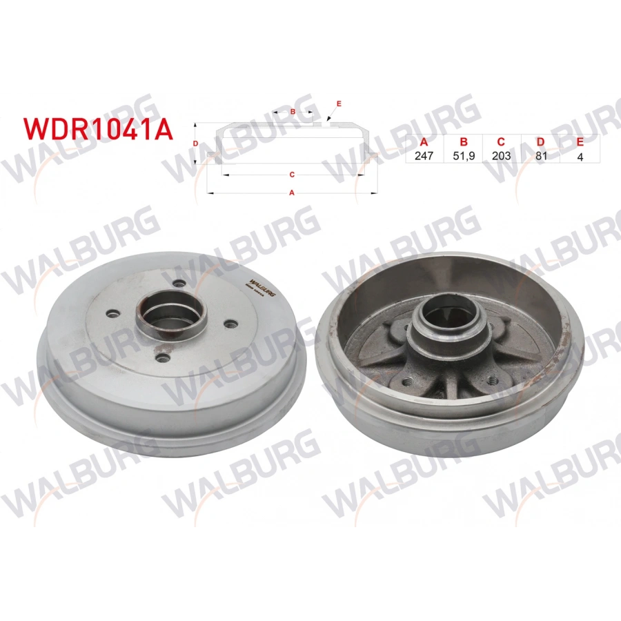 FREN KAMPANASI ARKA 4 DELIK PEUGEOT 306 1.6 - 1.8 1993-2002/ CITROEN XSARA 1.4 HDI - 1.6 1997-2005/ ZX 1.4 1991-1997