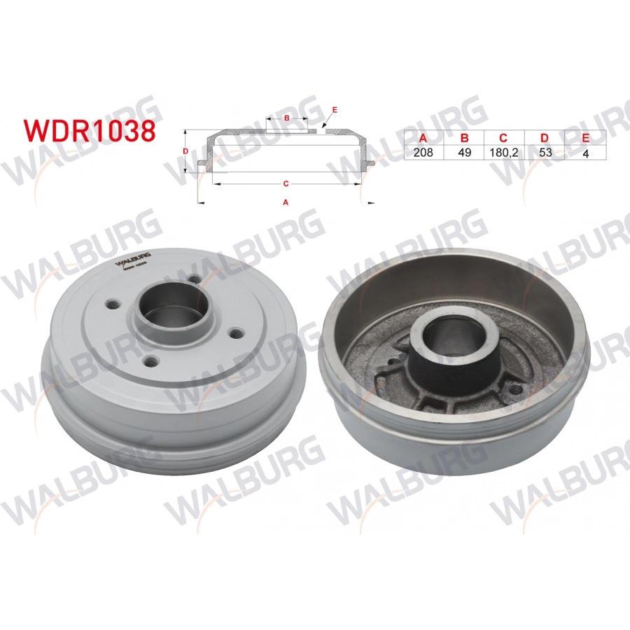 FREN KAMPANASI ARKA 4 DELIK RENAULT 21 1.7 1986-1993