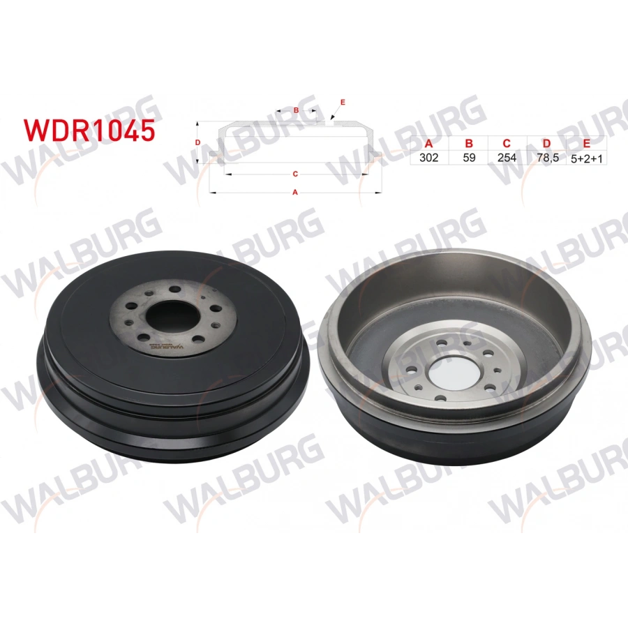 FREN KAMPANASI ARKA 5 DELIK 302X59X254X78,5 FIAT DOBLO 1.3 MJT - 1.6 MJT 2010-