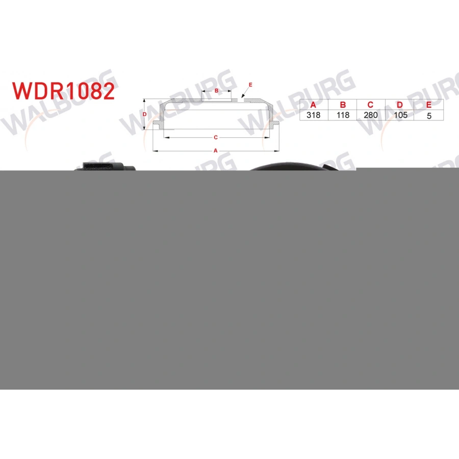FREN KAMPANASI ARKA FORD TRANSIT (V184) TEK TEKER
