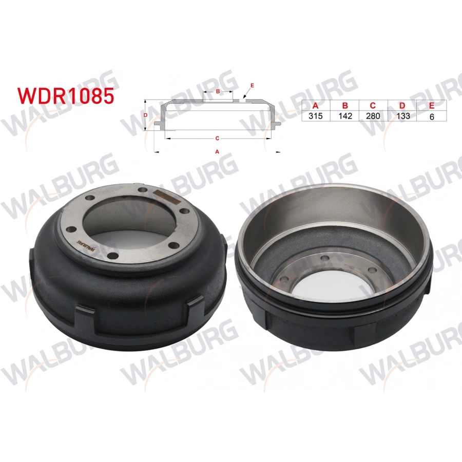 FREN KAMPANASI ARKA (PORYASIZ) FORD TRANSIT (V184) CIFT TEKER