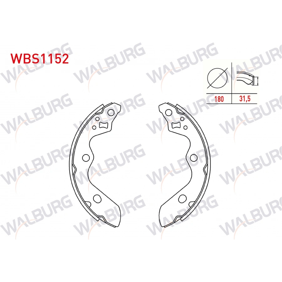 FREN PABUC BALATA ARKA 180X32 SUZUKI SWIFT V (AZ) 2017-