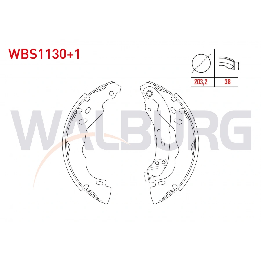 FREN PABUC BALATA ARKA +1mm KALIN LOGAN 1.5 DCI LEVYELI SOKETLI 203,2X38,6mm 2004-2012/CELYSEE 1.6 HDI 2012-/301 1.6 HDI 2012-/CLIO II 1.5 DCI 1998-2005/C3 II 1.6 HDI 2009-2016/C3 II 1.6 HDI 2009-2016