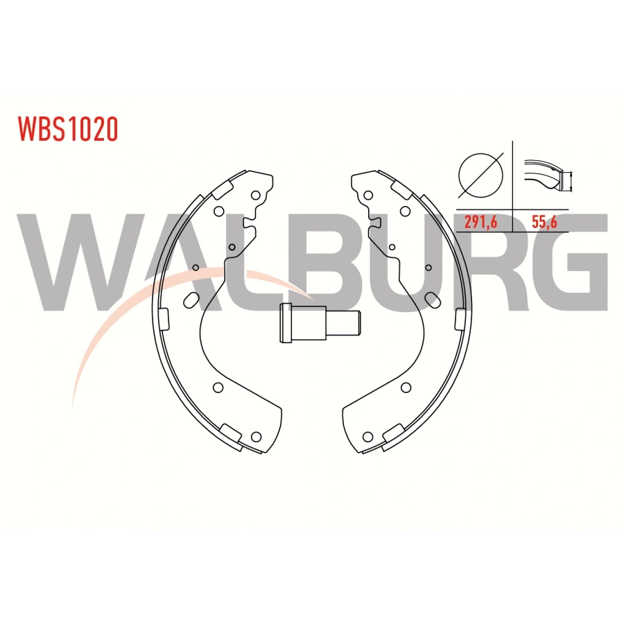 FREN PABUC BALATA ARKA 291,6X55,6 FORD RANGER (ER) 1999-2006/ RANGER (ET) 2002-2006 / MAZDA B SERISI (UN) 2.5 TD 1998-2006 / BT50 2.5 CD 2006-