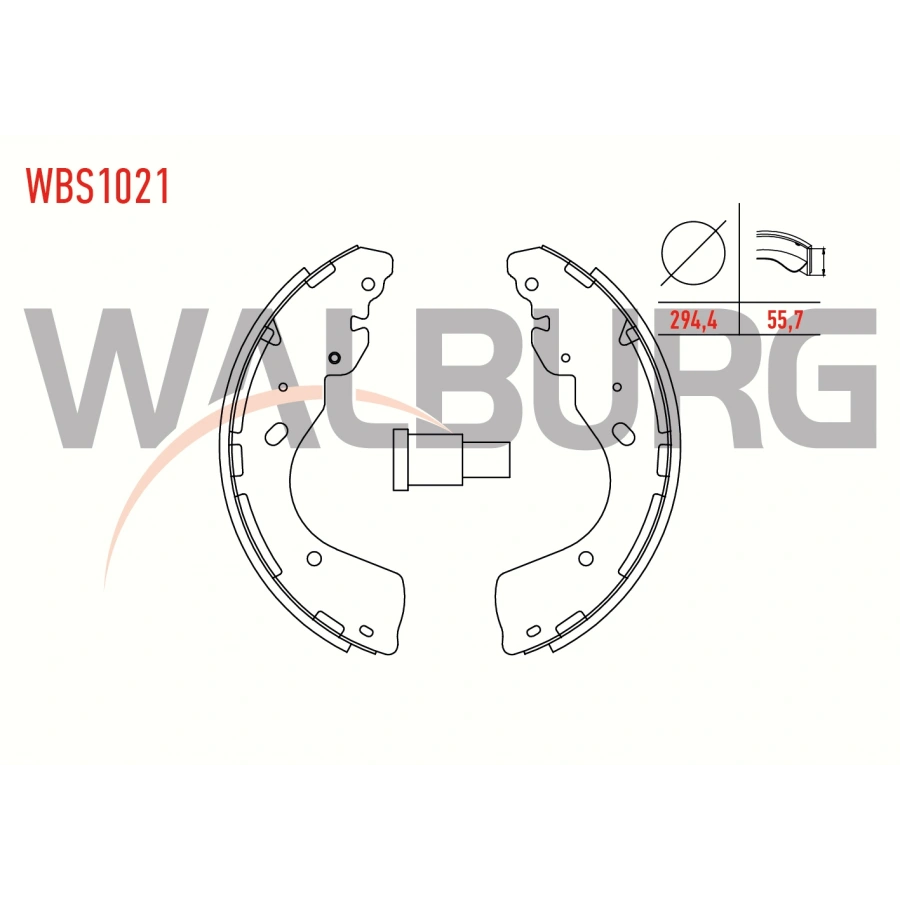 FREN PABUC BALATA ARKA 294,4X55,7 FORD RANGER (ET) 2006-2011/ RANGER (ER) 1999-2006 / RANGER (TKE) 2011- / NISSAN NP300 NAVARA (D40) (D23) 2005-