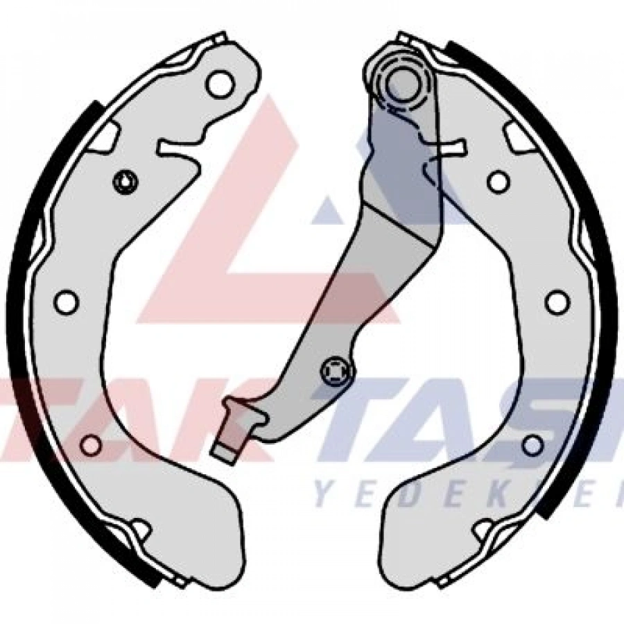 FREN PABUC BALATA ARKA CHEVROLET KALOS (T200) 1.2 LEVYELI 200x36 mm 2003-2008/ KALOS 1.4 2003-2008/ AVEO 1.4i 2006-2011/ AVEO 1.4 16v 15 JANT 2011-2014