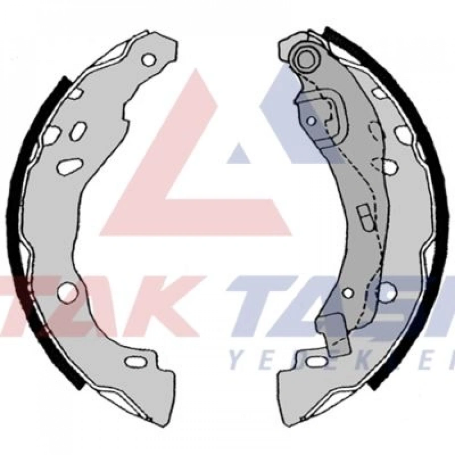 FREN PABUC BALATA ARKA +1mm DAHA KALIN DACIA LOGAN (LS) 1.5 DCI LEVYELI 203,2X38,6 mm 2004-2012