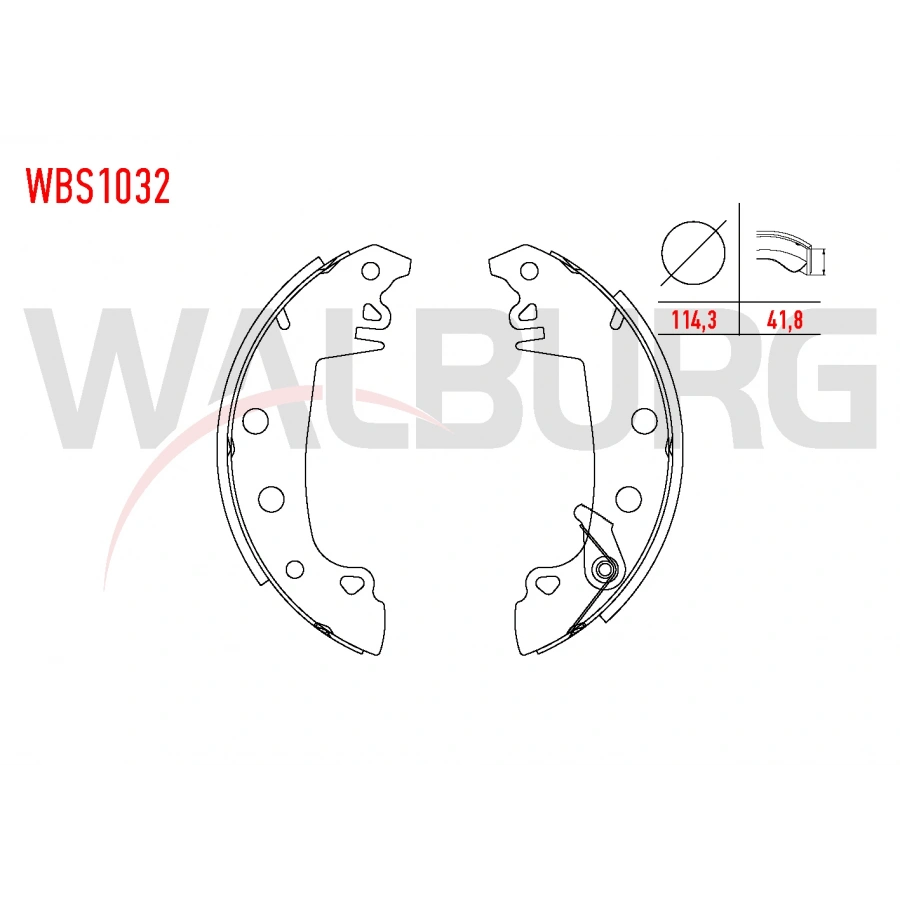 FREN PABUC BALATA ARKA FIAT 131 DKS 1.6 228,6X42 mm 1979-1993/ SAHIN 1.6 1993-2002/ KARTAL 1.6 1993-2002/ DOGAN 1.6 1993-2002/ RENAULT R12 1.4 1979-1993