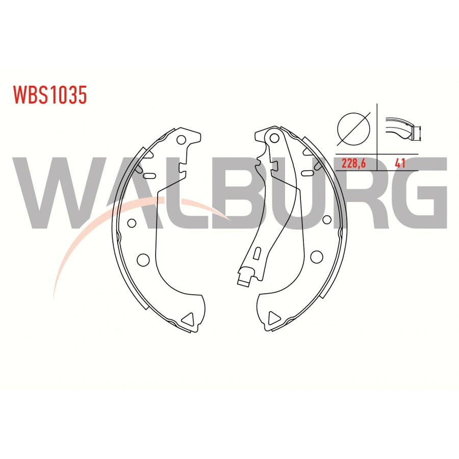 FREN PABUC BALATA ARKA FIAT DOBLO (119,223) 1.2i LEVYELI 228,6X41 mm 2001-2010/ DOBLO 1.3 MJT 2001-2010/ DOBLO 1.9 JTD 2001-2010