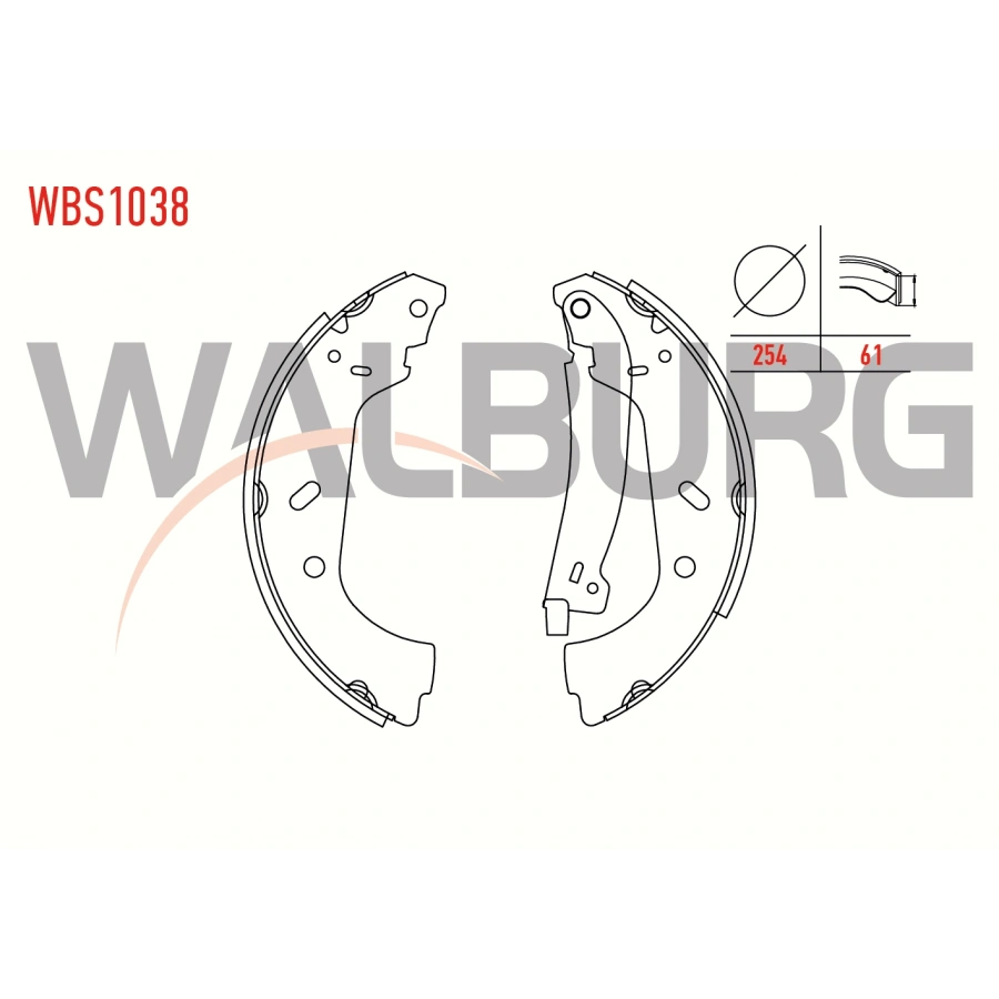 FREN PABUC BALATA ARKA FIAT SCUDO (220P) 1.9 D LEVYELI 254X61 mm 1996-2006/JUMPY I 1.6 HDI 1994-2007/EXPERT 1.9 D 1996-2006/JUMPY I 2.0 HDI 1994-2007/JUMPY I 1.9 D 1994-2007