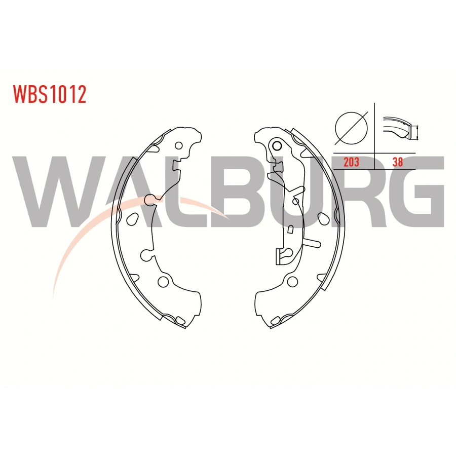 FREN PABUC BALATA ARKA FIESTA V 1.4 TDCI LEVYELI 203X38 mm 2001-2008/FIESTA V 1.4i - 1.25i - 1.3 16v 2001-2008/FIESTA V 1.6 TDCI 2001-2008/FUSION 1.6 TDCI 2002-2010/KA 1.3 1996-2008