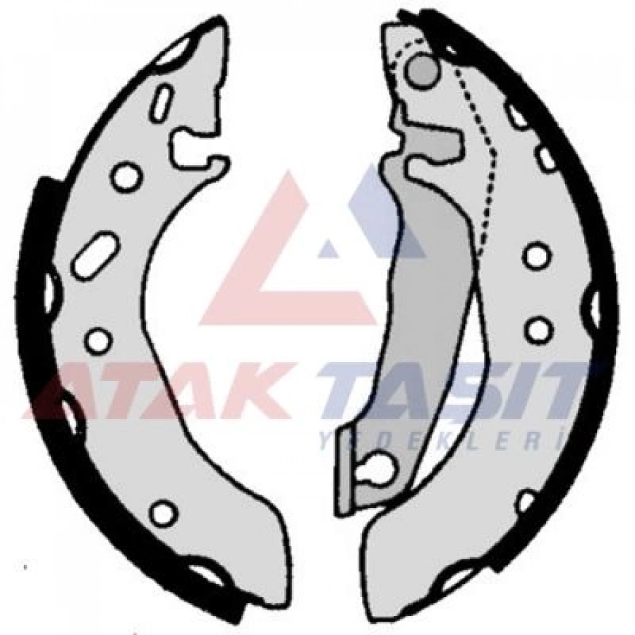 FREN PABUC BALATA ARKA FORD ESCORT VII 1.3 DAR TIP LEVYELI 180X32 mm 1995-1999/ESCORT VII 1.4 - 1.6 - 1.8i 1995-1999/FIESTA IV 1.3i - 1.4i 16v 1996-2002