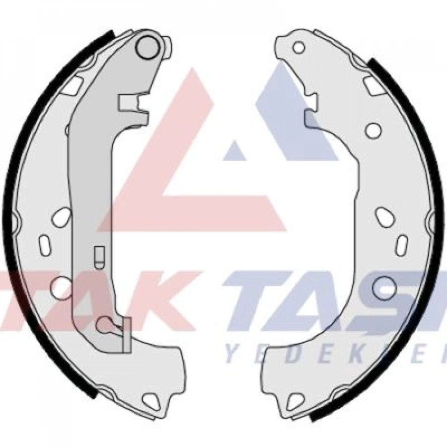 FREN PABUC BALATA ARKA FORD TRANSIT CONNECT 1.8 TDCI LEVYELI 228X57 mm 2002-2013/TRANSIT CONNECT 1.8i 16v 2002-2013