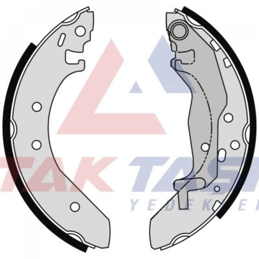 FREN PABUC BALATA ARKA HONDA CIVIC VI 1.4i LEVYELI 203X37 mm 1995-2001/CIVIC VI 1.6 IVTEC 1995-2001/ROVER 200 1.4i 1995-2000/200 1.4i 1995-2000/400 414 SI 1.4i 1995-2000/25 1.6 16v 1999-2005