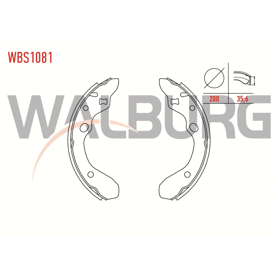 FREN PABUC BALATA ARKA MAZDA 323 V (BA) 1.5i 16v GENIS TIP 200X35,6 mm 1994-1998/323 V (BA) 1.6 TD 1994-1998/323 V (BA) 1.8i 16v 1994-1998/323 V (BA) 1.3i 16v 1994-1998/323 V (BA) 1.6 TD 1994-1998