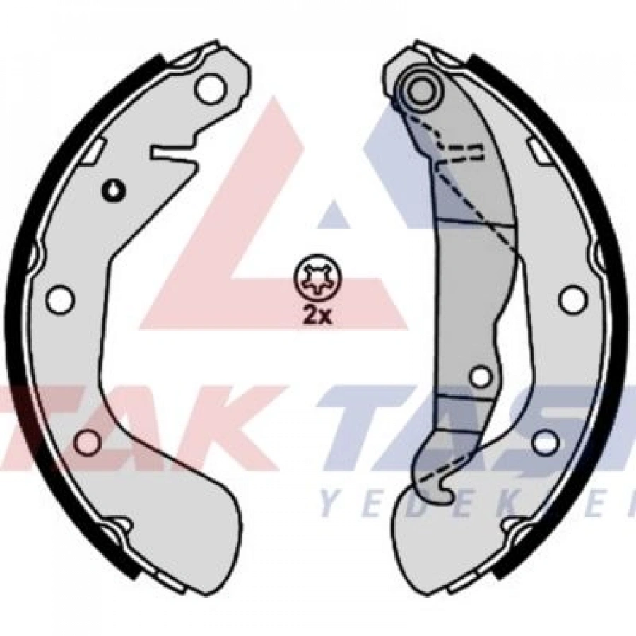 FREN PABUC BALATA ARKA OPEL CORSA B 1.0i 3-5 KAPI LEVYELI 200X29mm 1993-2000/ASTRA F 1.6i 1991-1998/CORSA B 1.4i 1993-2000/CORSA B 1.2i 16v 1993-2000/CORSA B 1.6i 16v 1993-2000/TIGRA 1.6 16v 1994-2000