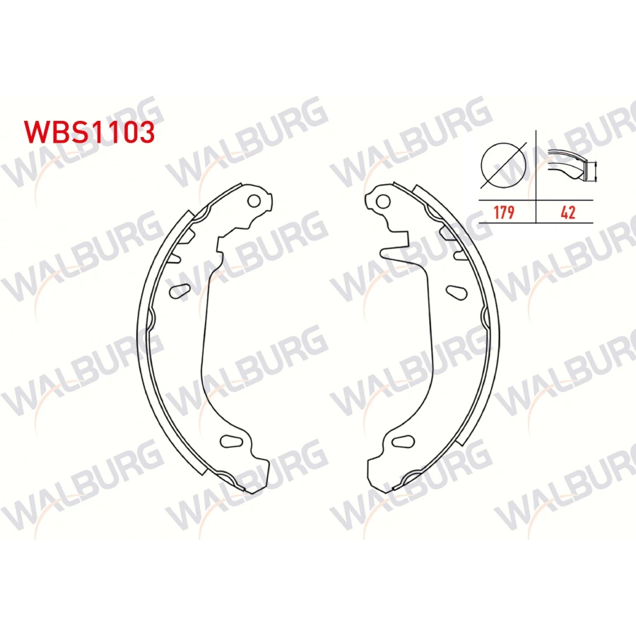FREN PABUC BALATA ARKA RENAULT CLIO I 1.2 LEVYESIZ 179X42 mm 1990-1998/CLIO I 1.4 1990-1998/R21 OPTIMA 1.6 1986-1993/R21 MANAGER 1.7 1986-1993/R21 CONCORDE 2.0 1986-1993