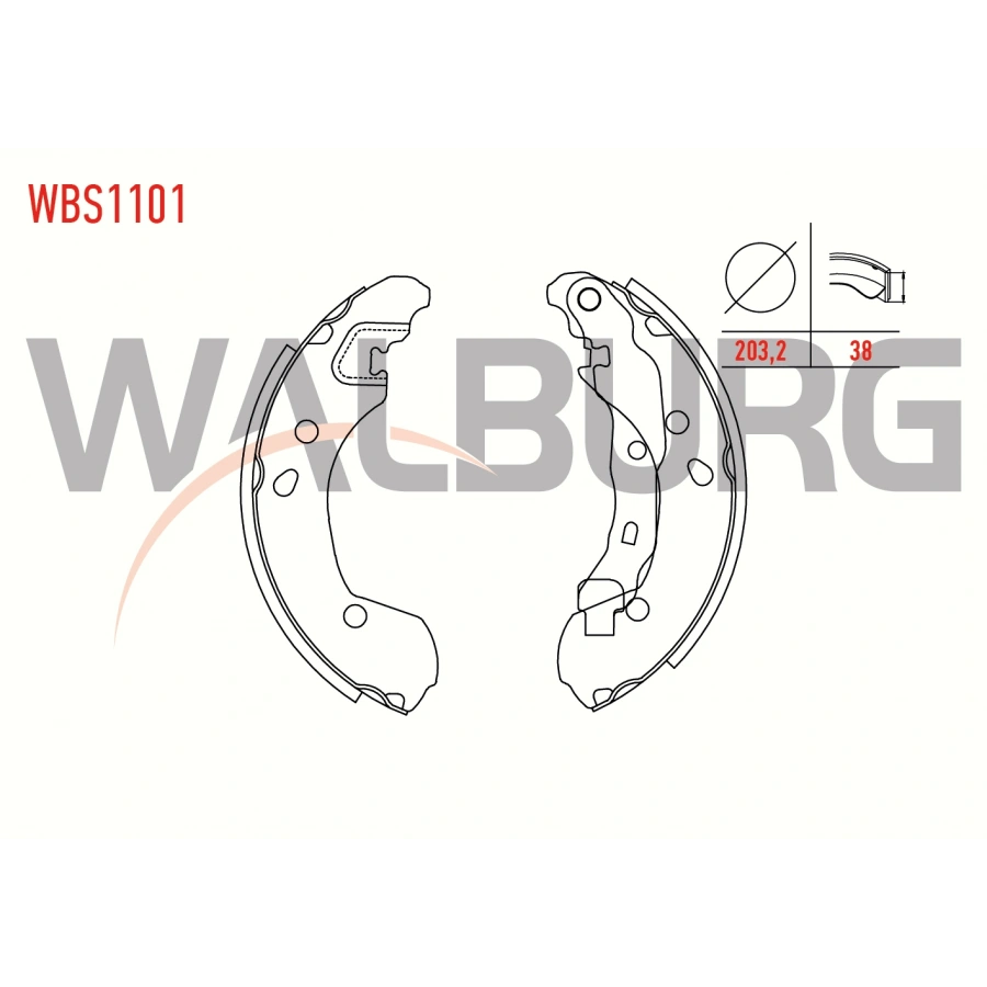 FREN PABUC BALATA ARKA RENAULT CLIO III 1.5 DCI LEVYELI 203,2X38 mm 2005-2012/CLIO III 1.2i 16v- 2005-2012/MICRA 1.5 DCI- 2003-2010/NOTE 1.5 DCI- 2006-2013/NOTE 1.4i 16v- 2006-2013