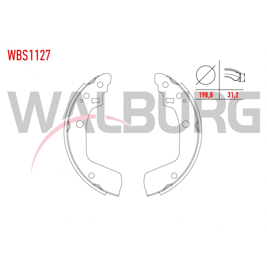 FREN PABUC BALATA ARKA SUZUKI SWIFT III (MZ,EZ) 1.3 DDIS 198,8x31,2 2005-2010