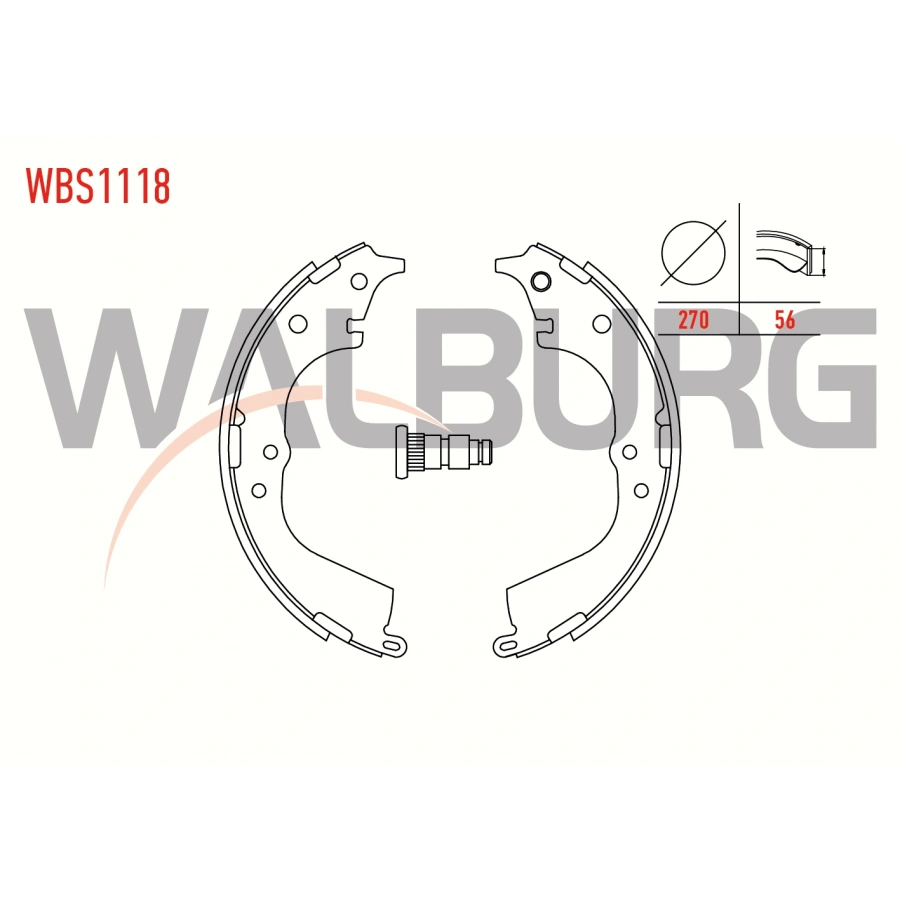 FREN PABUC BALATA ARKA TOYOTA HI-LUX PICK UP (_N_) 2.4 D 270X56 mm 1983-2005/TOYOTA HIACE IV (_H1_,_H2_) 2.4 TD 1996-2006/TOYOTA HIACE IV (_H1_,_H2_) 2.5 D4D 1996-2006